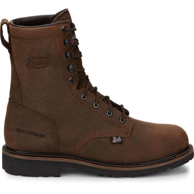 Justin | Men's Drywall Steel Toe Brown