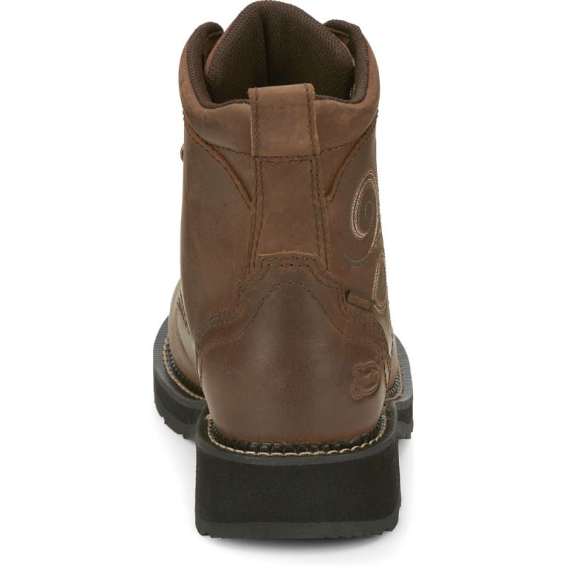 Justin | Women's Katerina Steel Toe Aged Bark