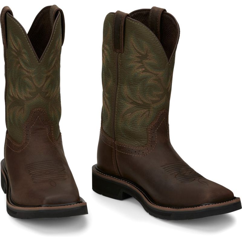 Justin | Men's Driller Brown - Click Image to Close