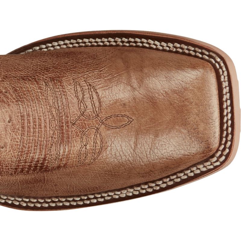 Justin | Men's Breck Vintage Tan Smooth Ostrich