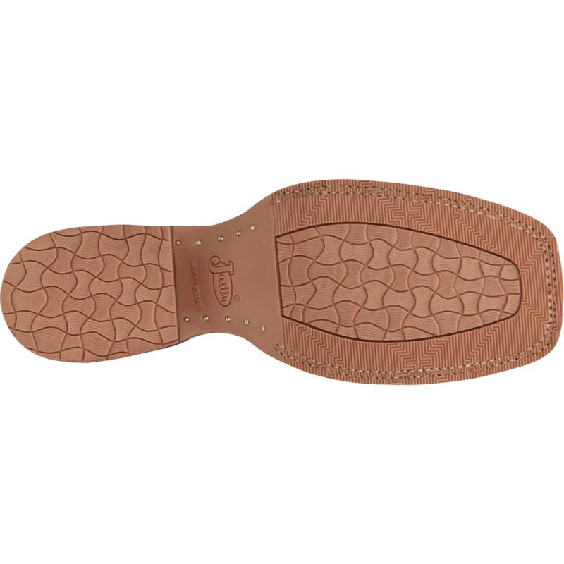 Justin | Men's Breck Vintage Tan Smooth Ostrich