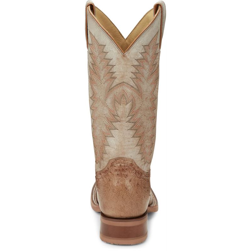 Justin | Men's Breck Vintage Tan Smooth Ostrich