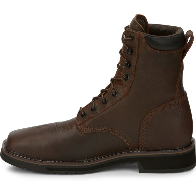 Justin | Men's Driller Comp Toe Brown