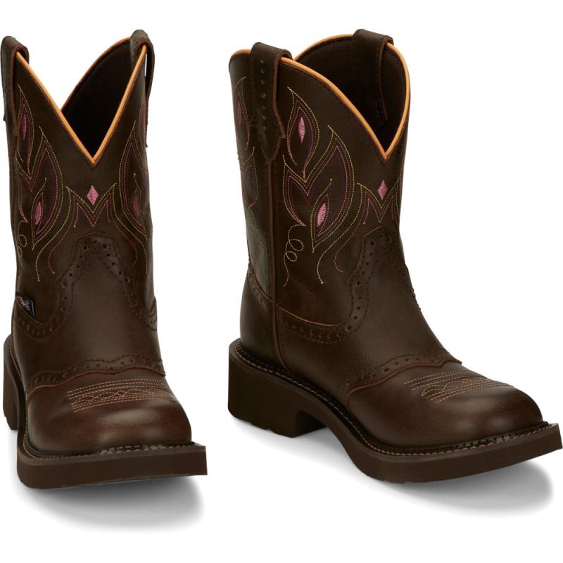 Justin | Women's Gemma Dark Brown - Click Image to Close