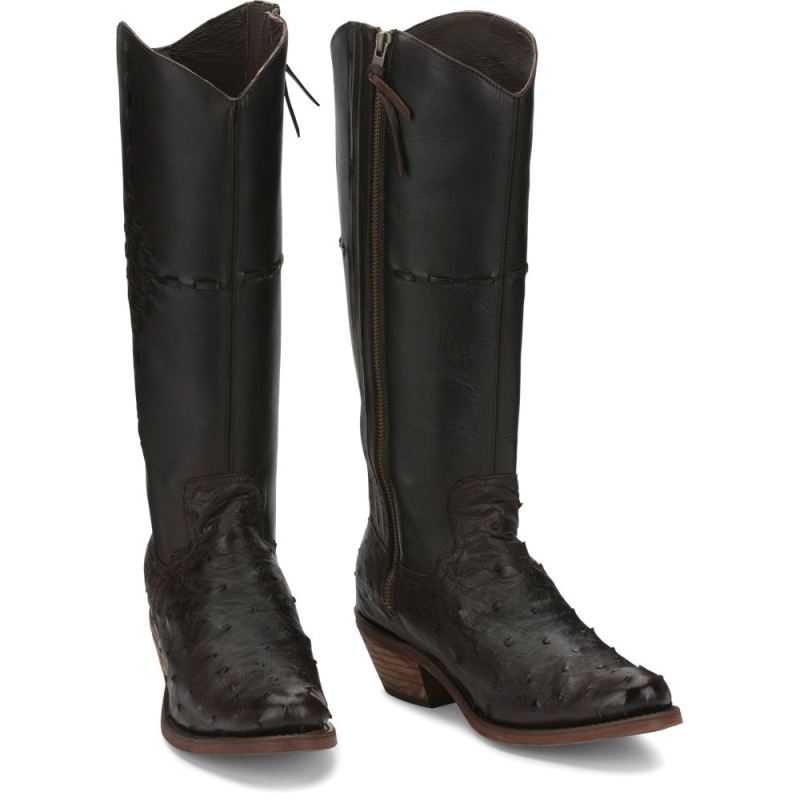 Justin | Women's Mcalester Full Quill Nicotine Brown