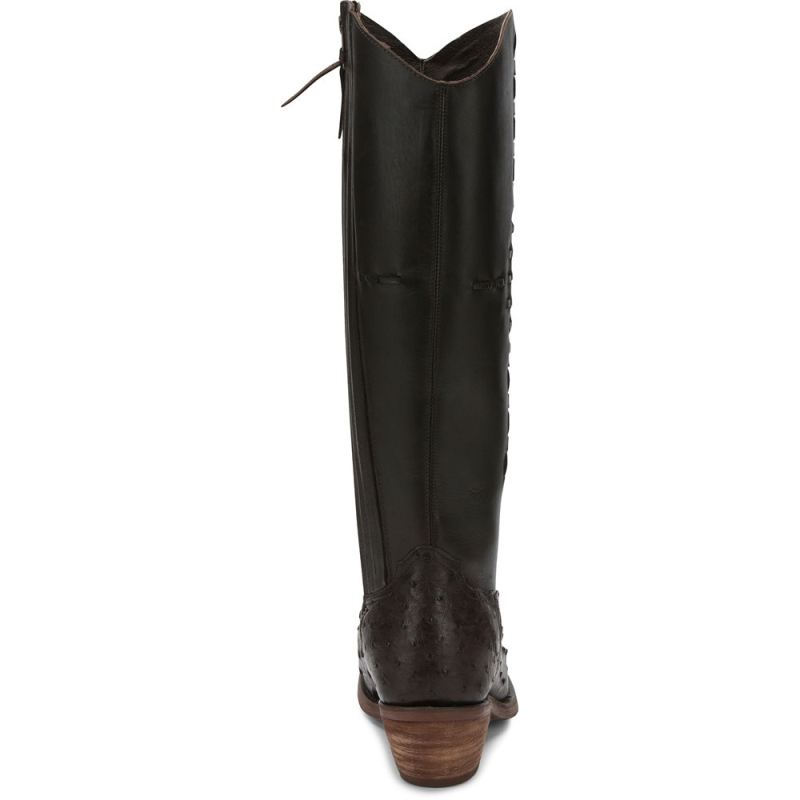 Justin | Women's Mcalester Full Quill Nicotine Brown