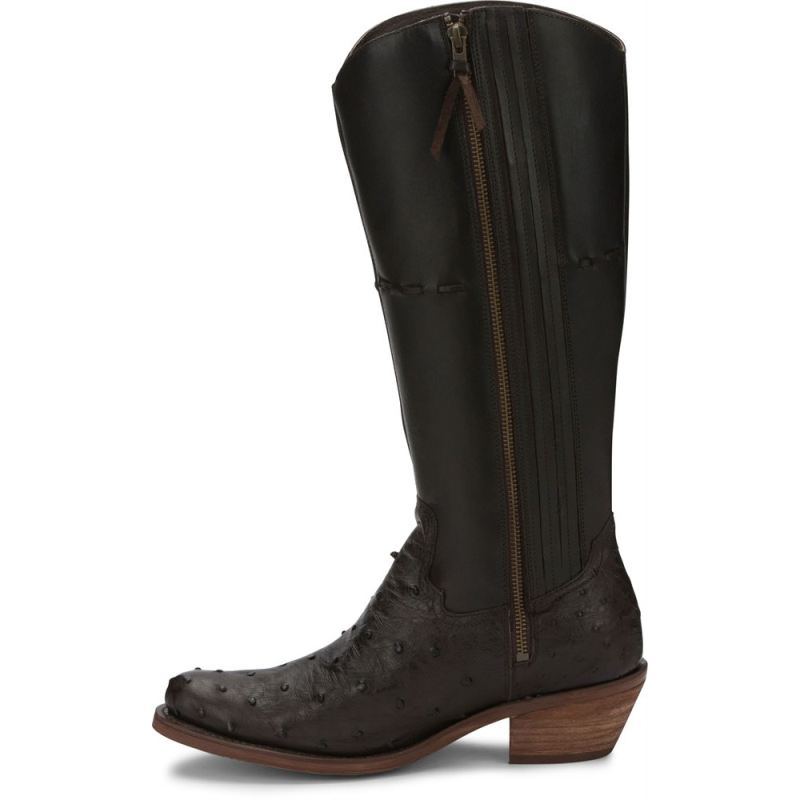 Justin | Women's Mcalester Full Quill Nicotine Brown