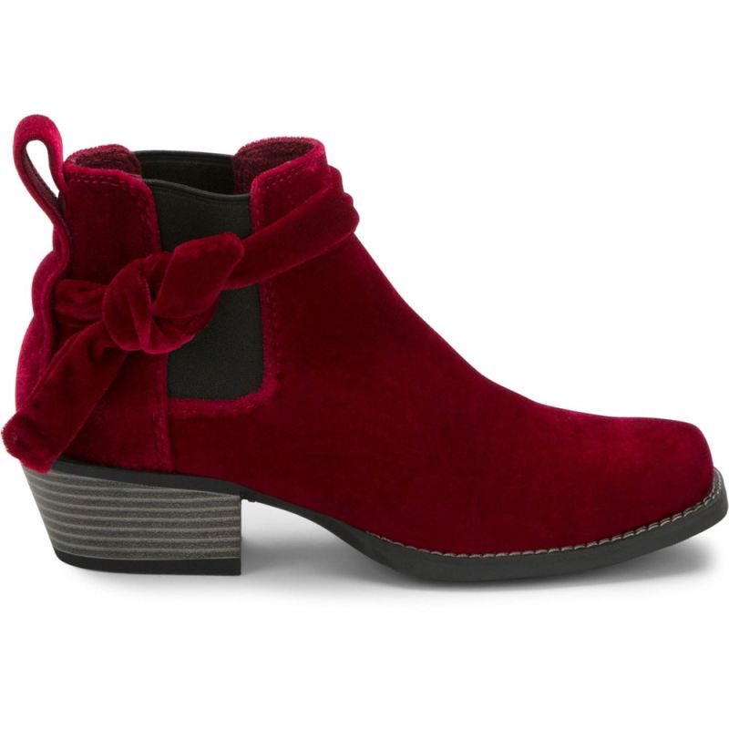 Justin | Women's Chellie Velvet Red