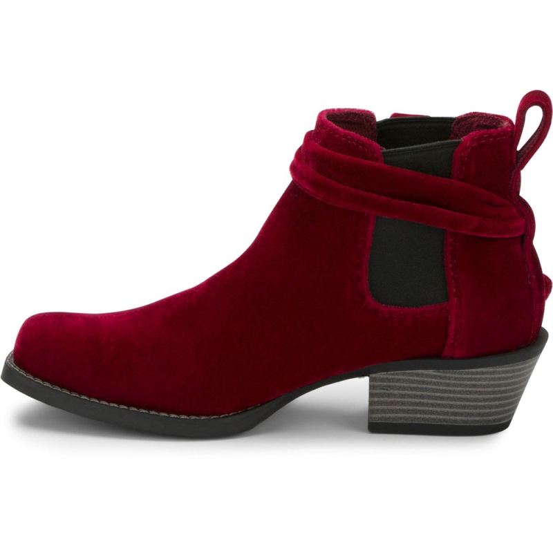 Justin | Women's Chellie Velvet Red