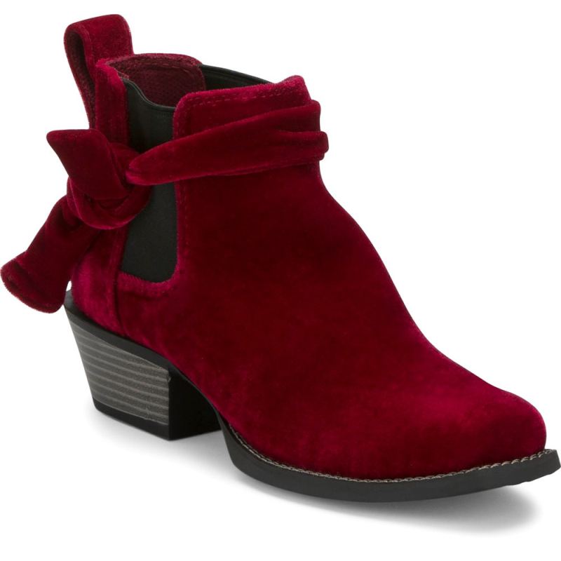 Justin | Women's Chellie Velvet Red