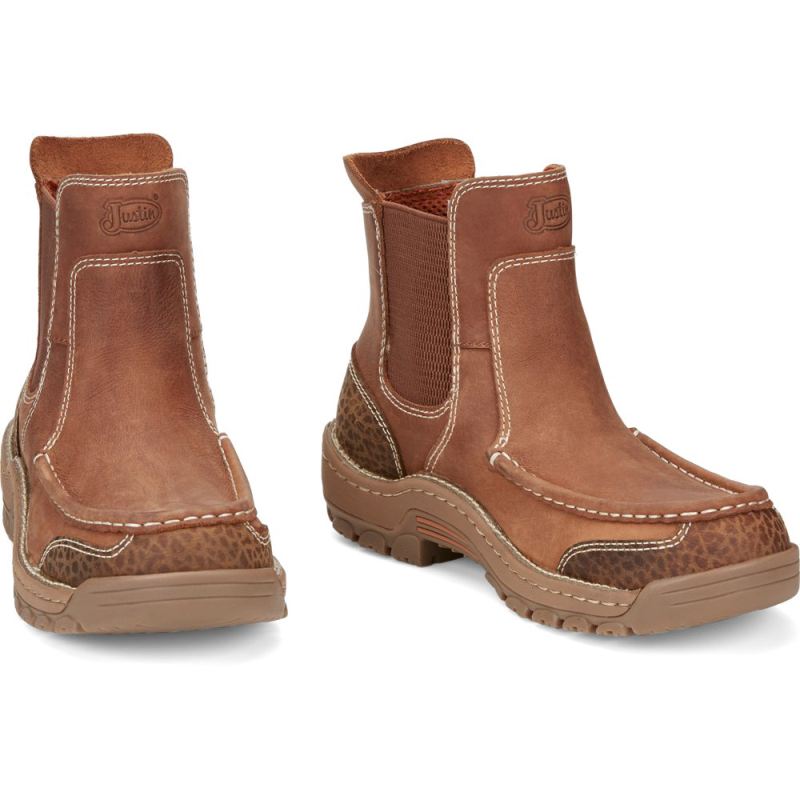 Justin | Men's Channing Barley Brown - Click Image to Close