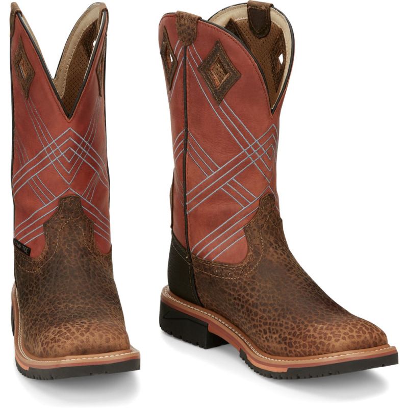 Justin | Men's Dalhart Brown - Click Image to Close