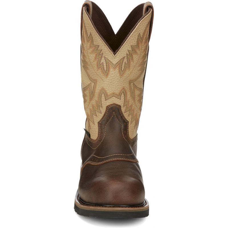 Justin | Men's Superintendent Safety Toe Golden Brown