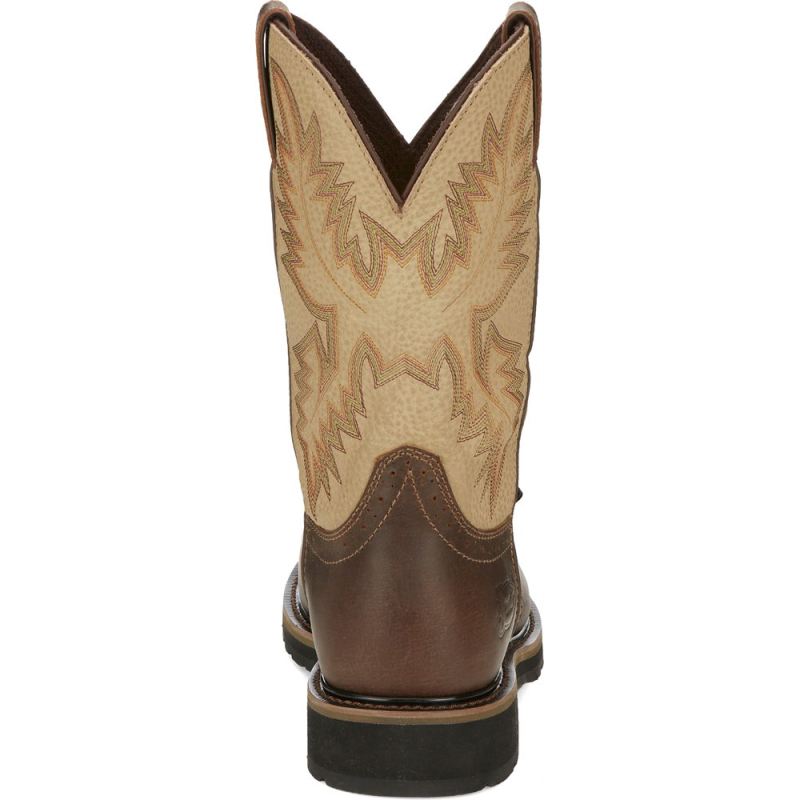 Justin | Men's Superintendent Safety Toe Golden Brown