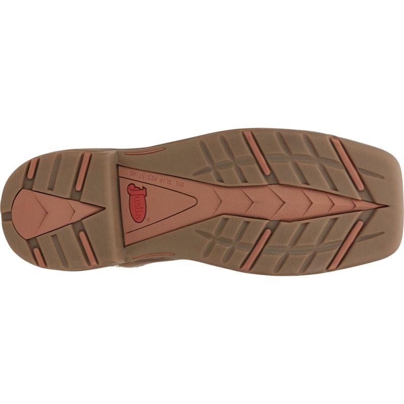 Justin | Men's Rush Steel Toe Saddle Tan