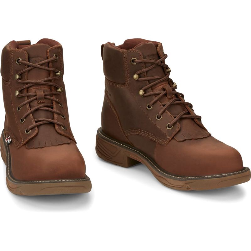 Justin | Men's Rush Nano Comp Toe Barley Brown