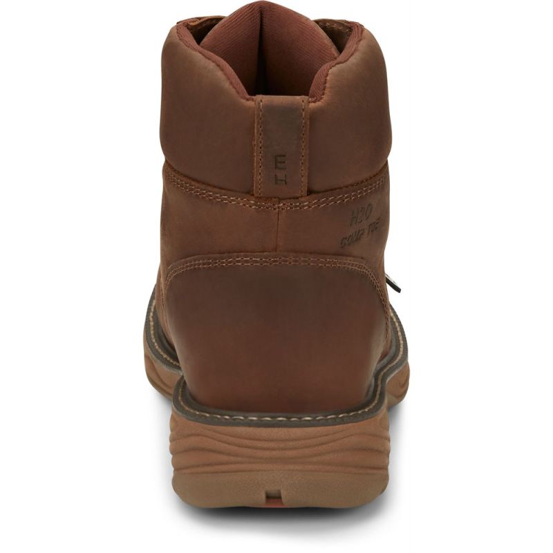 Justin | Men's Rush Nano Comp Toe Barley Brown