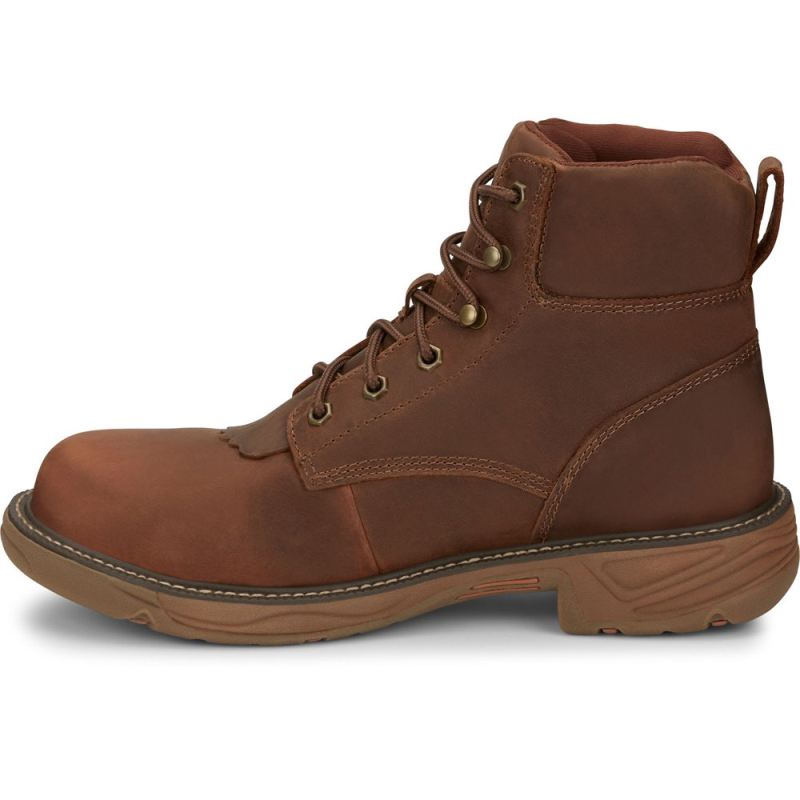 Justin | Men's Rush Nano Comp Toe Barley Brown