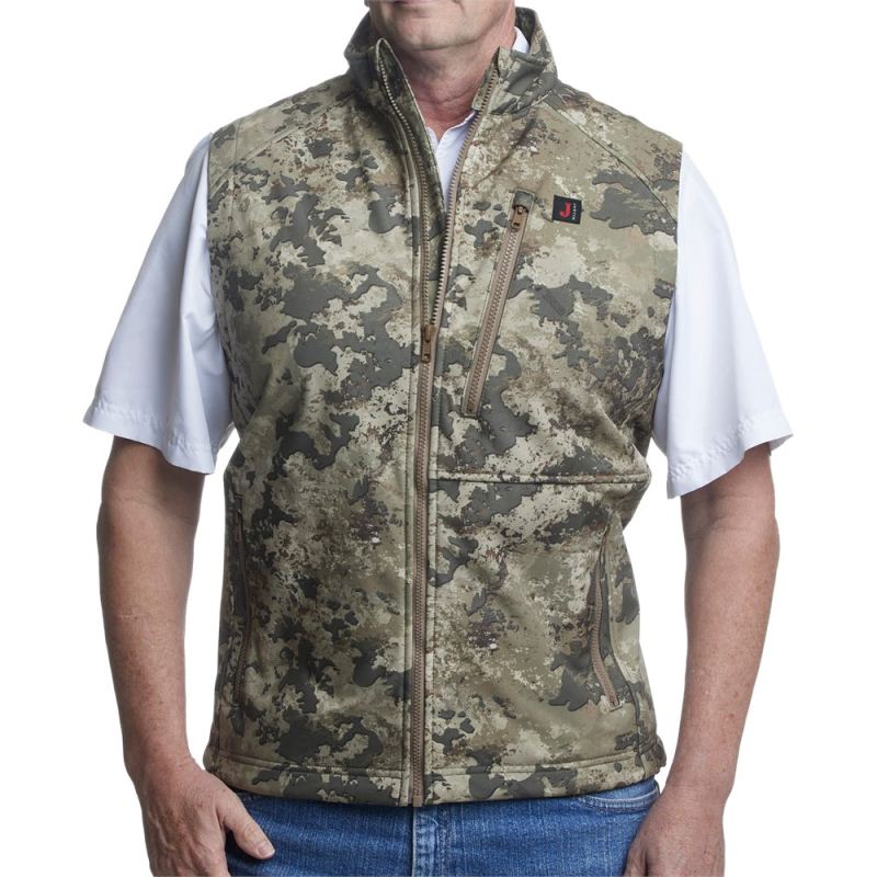 Justin | Men's Wind/Water Resisting Vest-Camo Multicolor