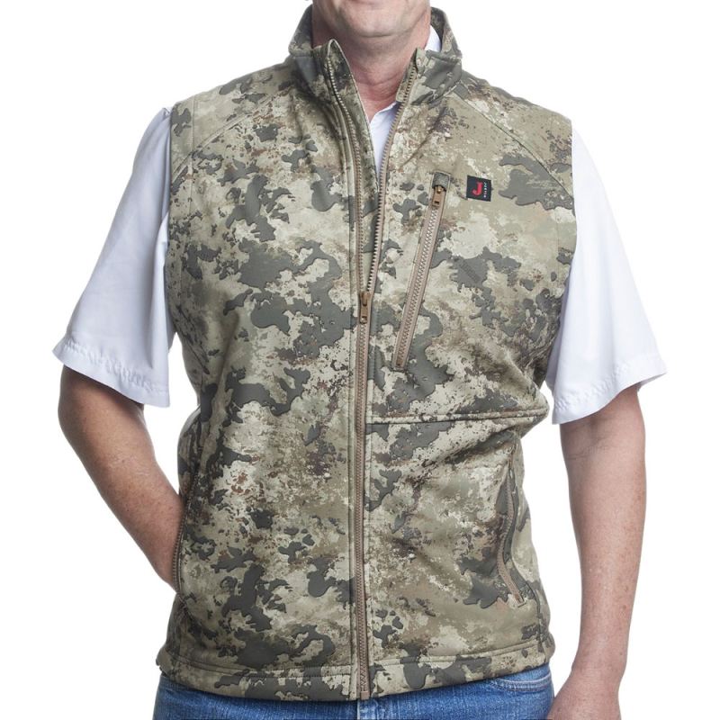 Justin | Men's Wind/Water Resisting Vest-Camo Multicolor