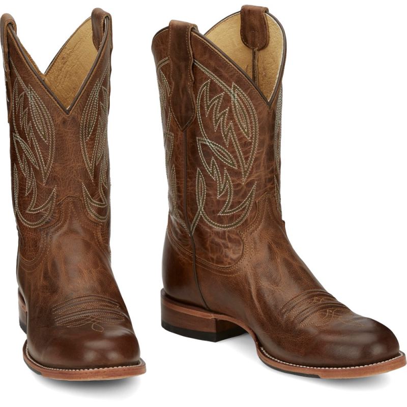 Justin | Men's Pearsall Amber Brown - Click Image to Close