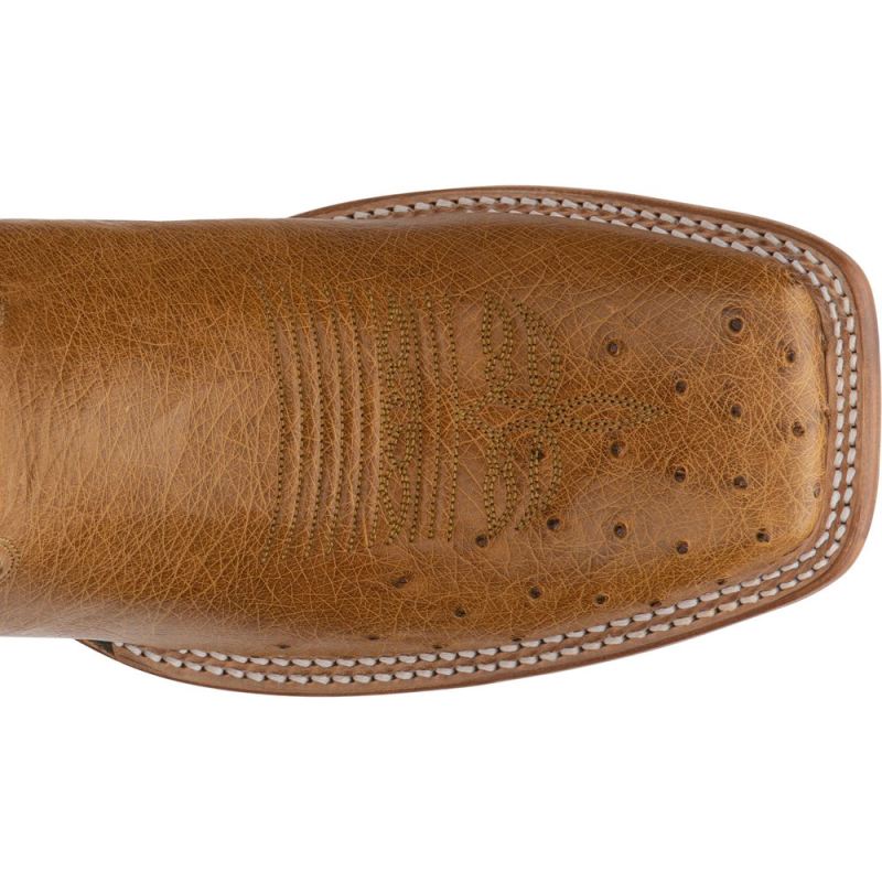 Justin | Men's Pascoe Smooth Ostrich Antique Saddle