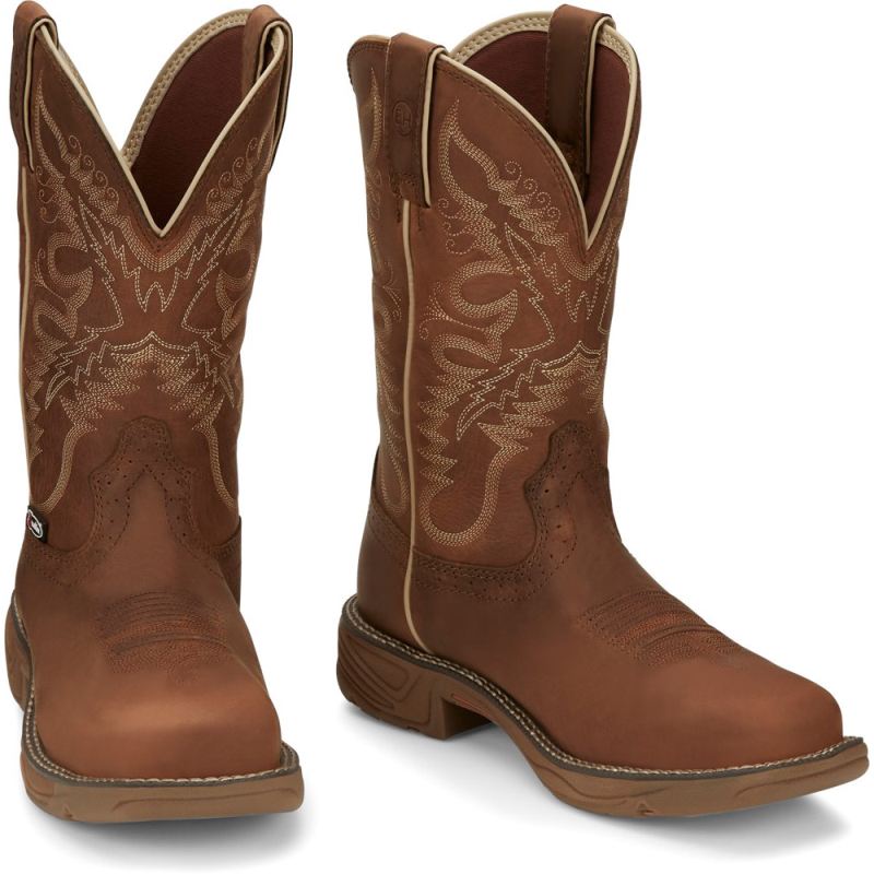 Justin | Women's Rush Rustic Tan - Click Image to Close