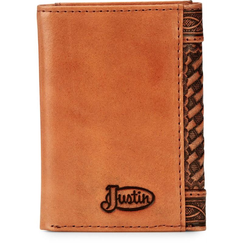 Justin | Men's Trifold Wallet-Brown