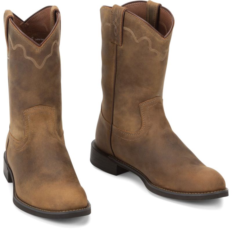 Justin | Men's Jeb Tan Apache - Click Image to Close