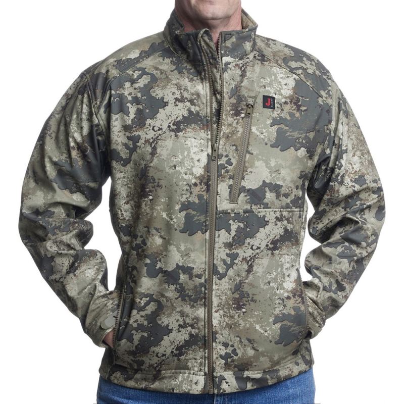 Justin | Men's Wind/Water Resisting Jacket-Camo Multicolor